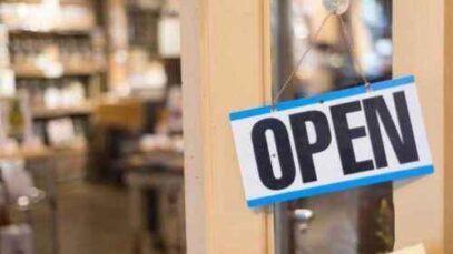 negocio abierto iniciar