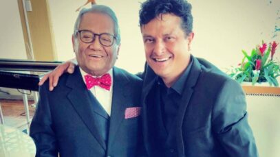 Armando Manzanero y su hijo