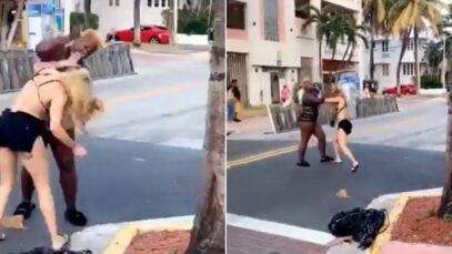 Miami Beach pelea callejera