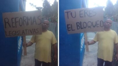 Detencion-arbitraria-Cuba-protesta-pacifica-con-carteles-calles-Guanabacoa