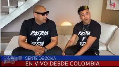 Gente de Zona en exclusiva para El Show de Carlucho captura de pantalla Youtube