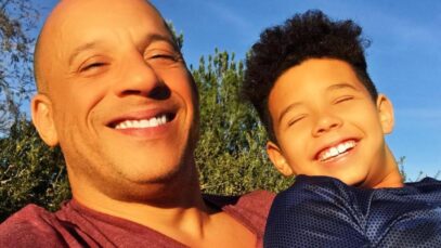 Vin Diesel junto a su hijo