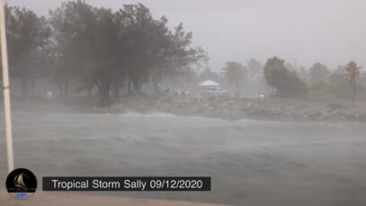 Boat zone tormenta tropical sally 2
