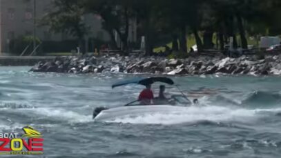 Botes golpeando las olas 2020 captura de pantalla Youtube