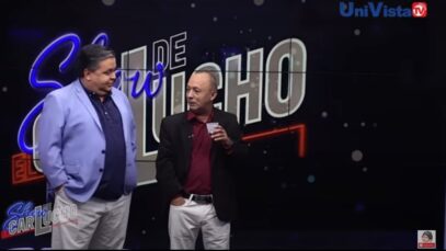 El Bacan en su debut en Univista tv