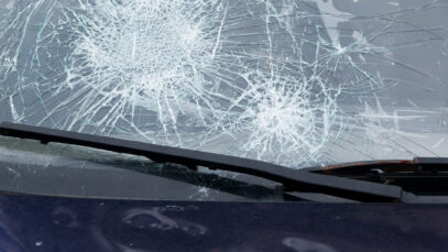 Hail on car