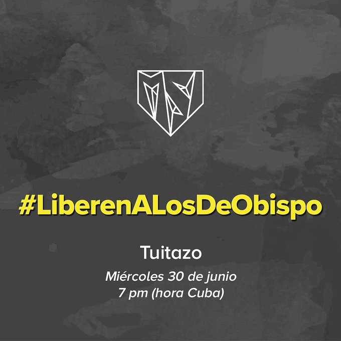 MSI convoca "tuitazo" por la libertad de presos de Obispo