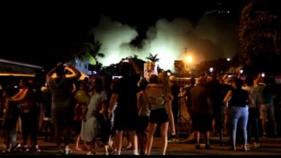 Captura de pantalla Youtube derrumbe del edificio