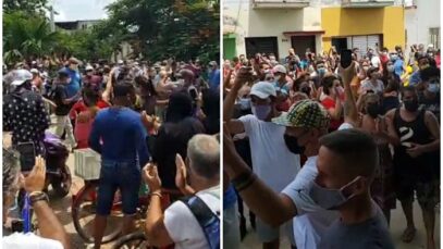 Miles-de-cubanos-se-manifiestan-pidiendo-libertad-en-Cuba-Yoan-de-la-Cruz-Facebook