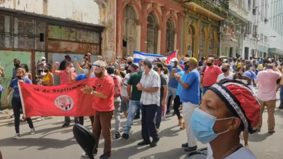 Protesta en la habana2 desde YT vamonos con Juanka
